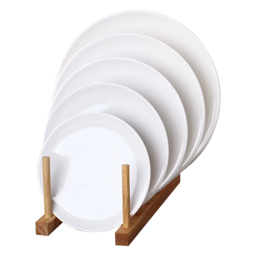 Меламиновая тарелка имитация фарфора белая круглая Коммерческая посуда для буфета Западная пищевая тарелка творческий поднос обеденная тарелка подготовка блюдо плевать кость тарелка