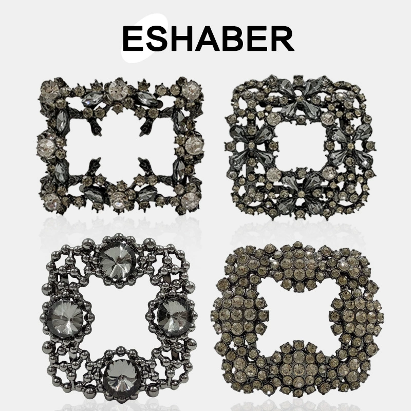 Несколько сплав квадратные ажурные стеклянные стразы для женской обуви декоративные аксессуары для обуви diy обувь шляпа сумки декоративные аксессуары