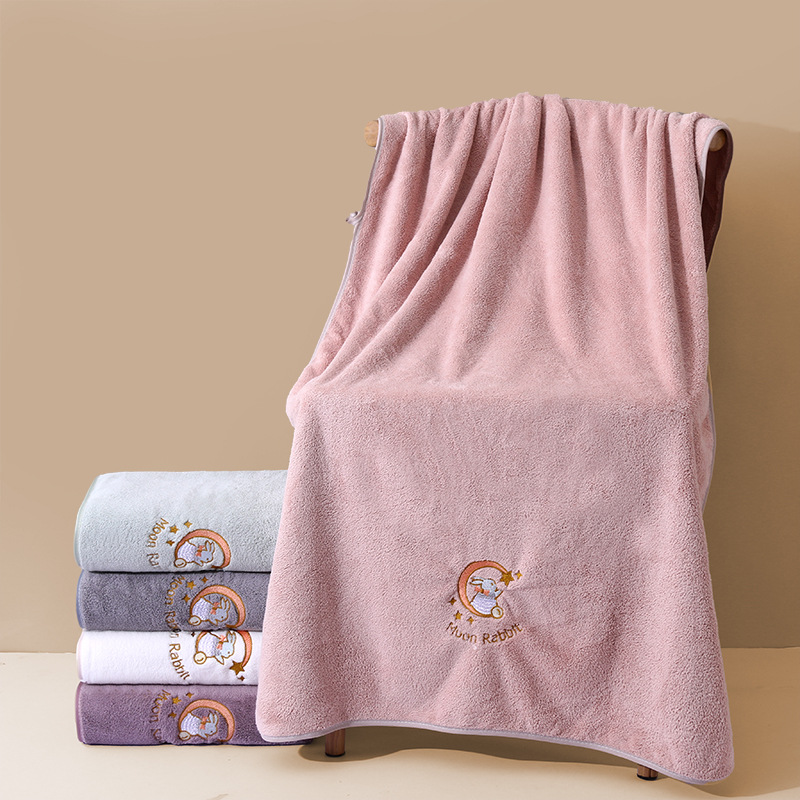 0767-Moon rabbit Akar lotus pink / 70*140