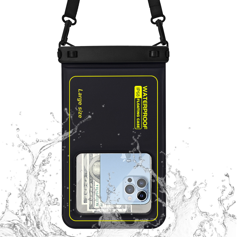 Explosión transfronteriza de 10,5 pulgadas esponja flotante bolsa impermeable de teléfono móvil flotante Natación a la deriva puede tocar la pantalla cubierta impermeable de teléfono móvil image 3