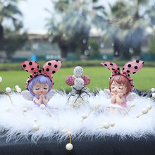 【搪胶】安妮宝贝天使可爱女生车载内饰摆件车内女神款汽车摆件