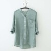 Summer Japanese fresh fashionable sun protection clothing, shirt, loose fit, cotton and linen