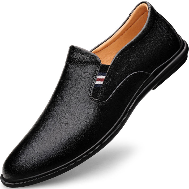 豆豆鞋男皮鞋真皮壹腳蹬透氣休閑品牌夏季2021新款開車牛皮男裝鞋