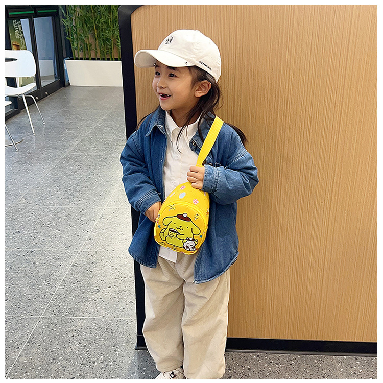 Wholesale of cute and trendy children's single-shoulder bags, large-capacity kindergarten baby travel chest bags, and casual girls' crossbody bags undefined