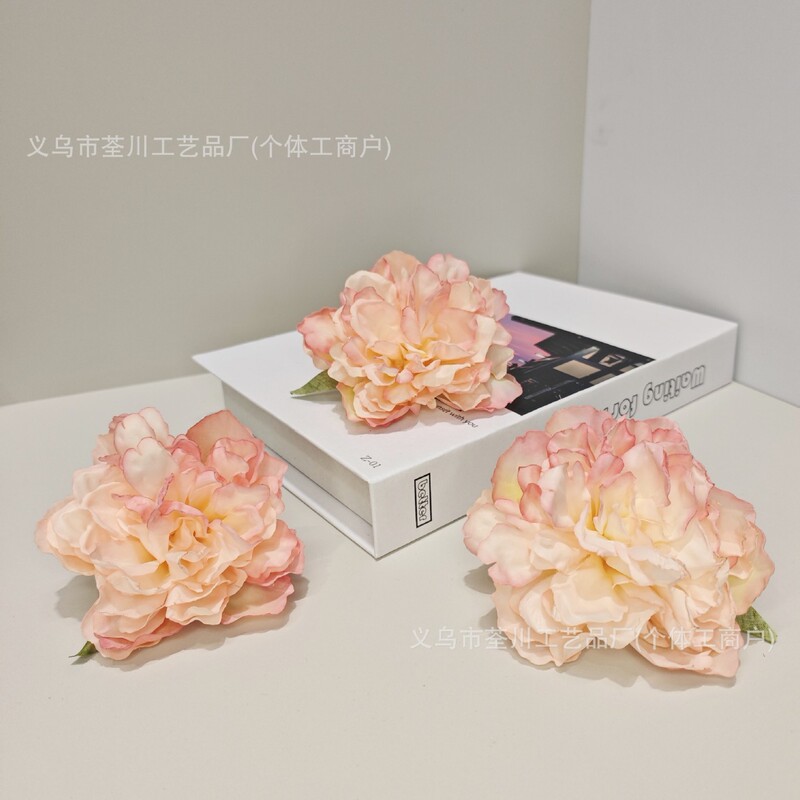 DIY手仿真花烧边牡丹古风帽子衣服配件配饰花头假花婚庆花墙装饰|undefined
