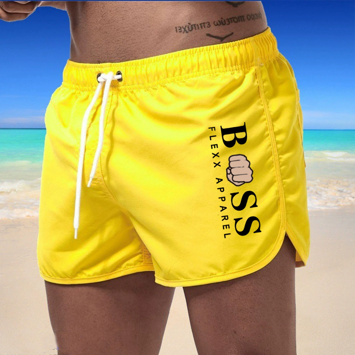 Fashionable beach multicoloured sports shorts, Aliexpress, for import, polyester