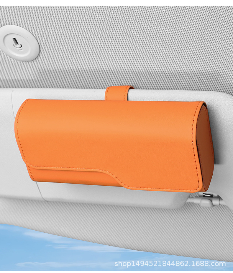 Cross-border car glasses box car storage box sun visor card storage clip sunglasses holder supply box