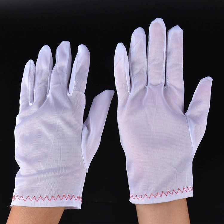 Завод оптом анти-статическое пыль-бесплатная ткань защитные перчатки пыль-Бесплатные Перчатки
