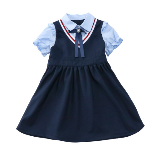 Student uniform set for spring and autumn, academic style, class uniform set for children, kindergarten school uniform, three-piece set, children's sports uniform
