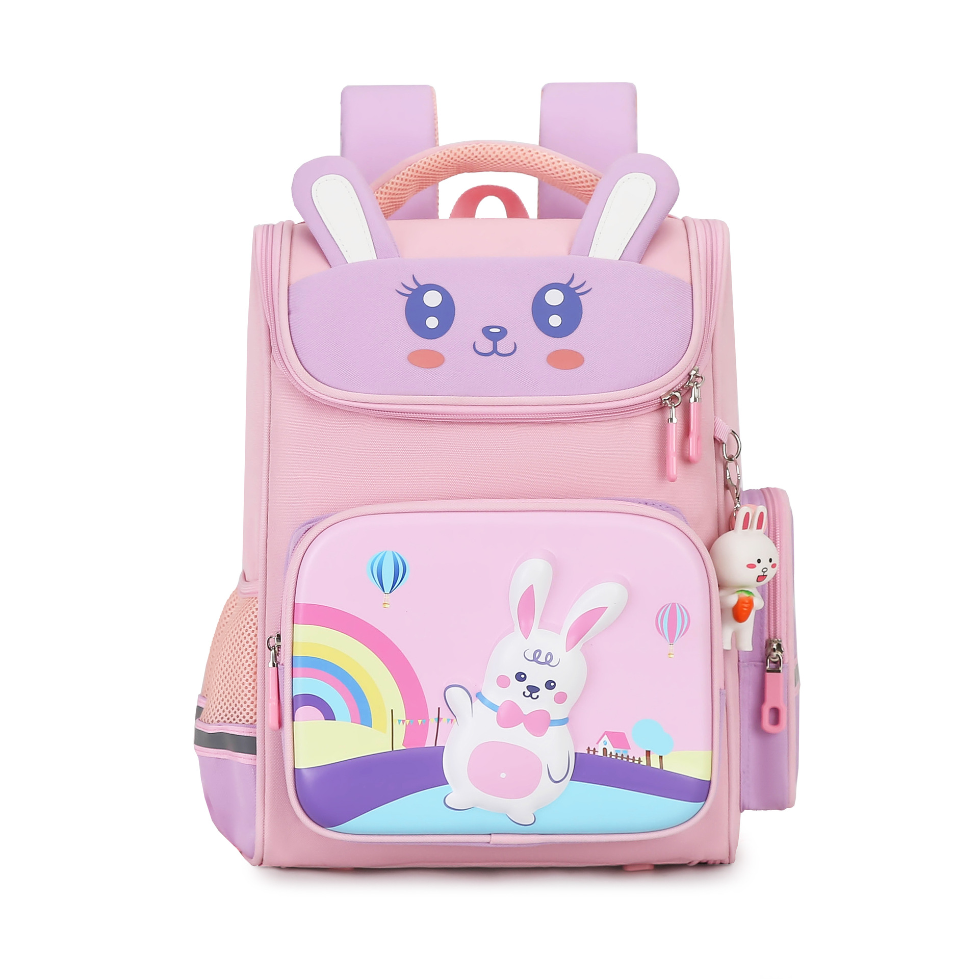 Peces naturales niños y niñas Grado 2-5 Escuela Primaria mochila de reducción de carga ligero de gran capacidad de entrega Linda mochila de una sola pieza