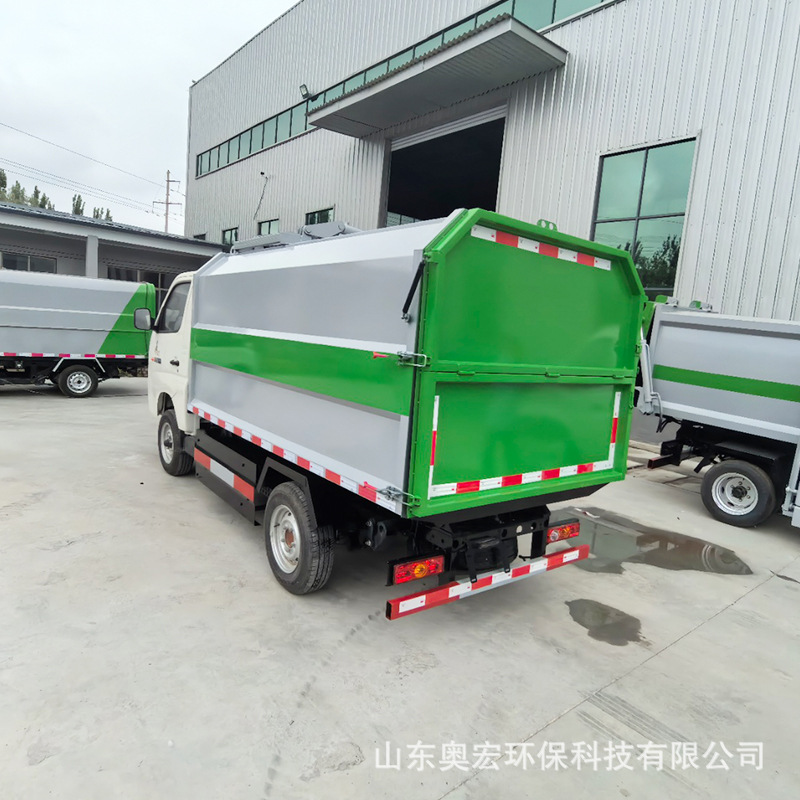 Electric Garbage Truck with Hanging Bins, Electric Garbage Truck for Residential Areas, Transport Truck, Sanitation Truck, Self-Unloading Sanitation Garbage Truck