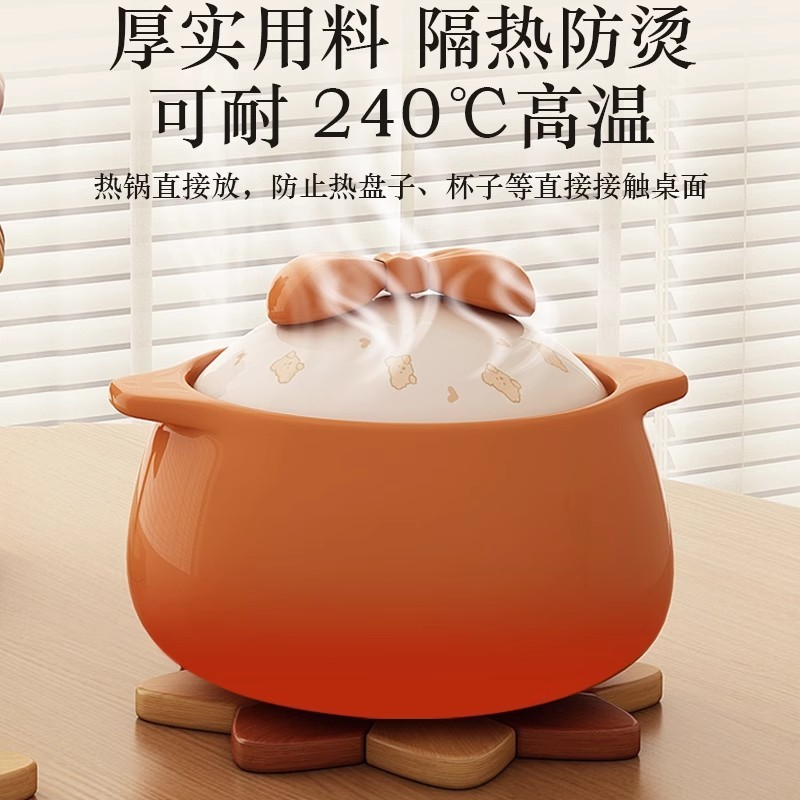 跨境创意风车款隔热垫防烫耐高温家用餐桌摆件高级感杯垫锅垫批发|undefined