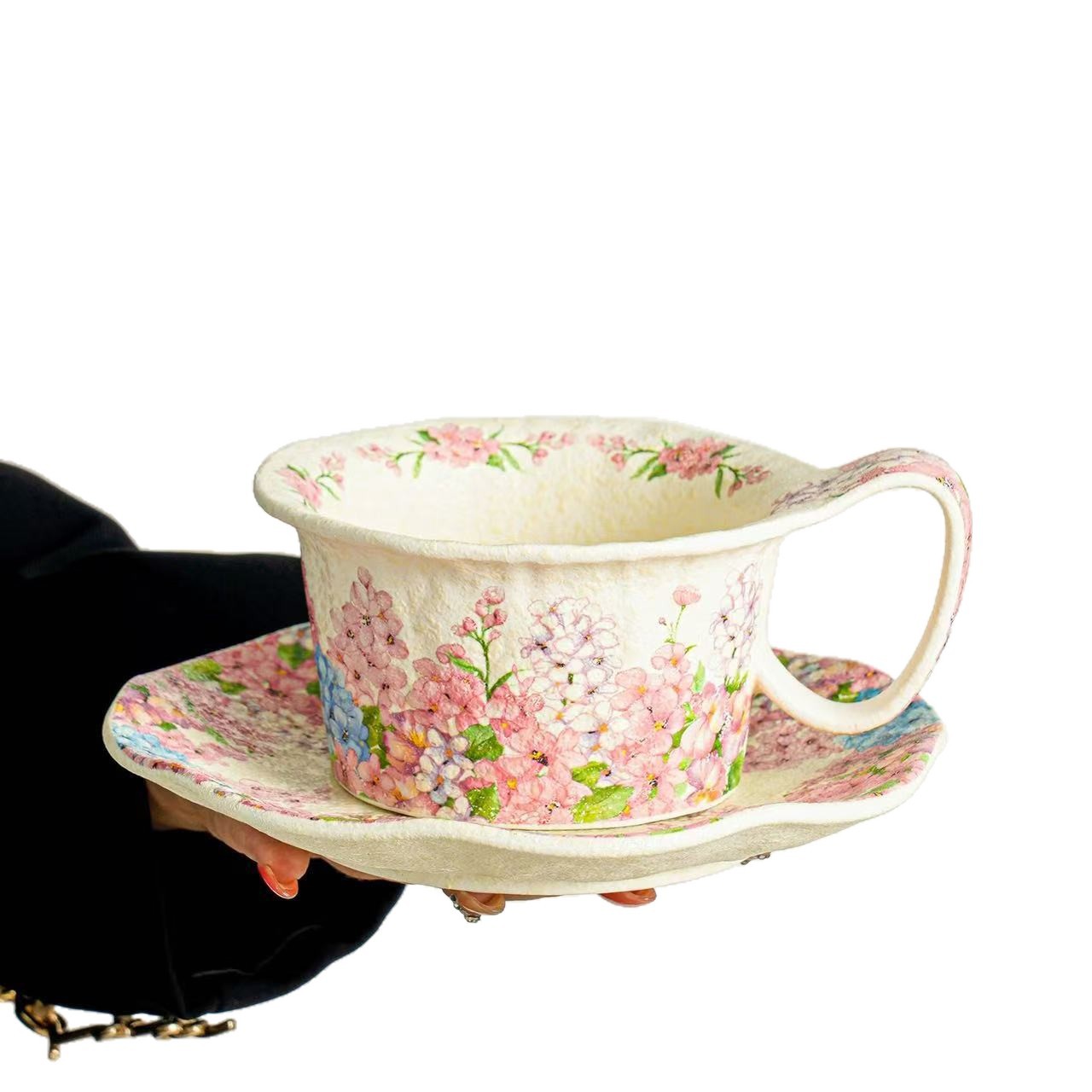 Tazas de café vintage, tazas de té de la tarde, tazas de café con latte, tazas de agua exquisitas de alta calidad para las chicas.
