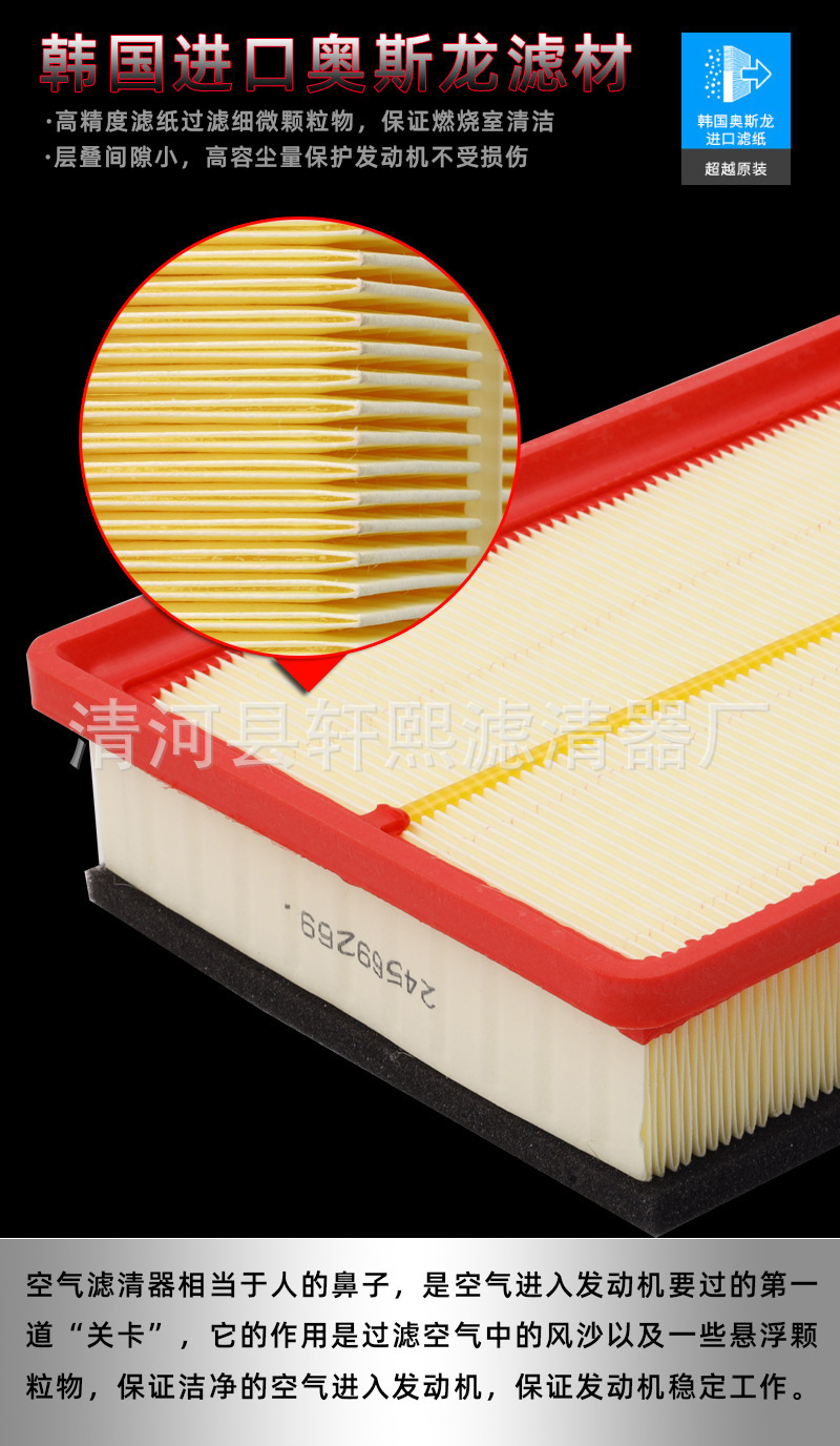 Suitable for 9Th Generation Accord 3.0 Air Filter Air Filter Air Grids 17220-5G0-A00