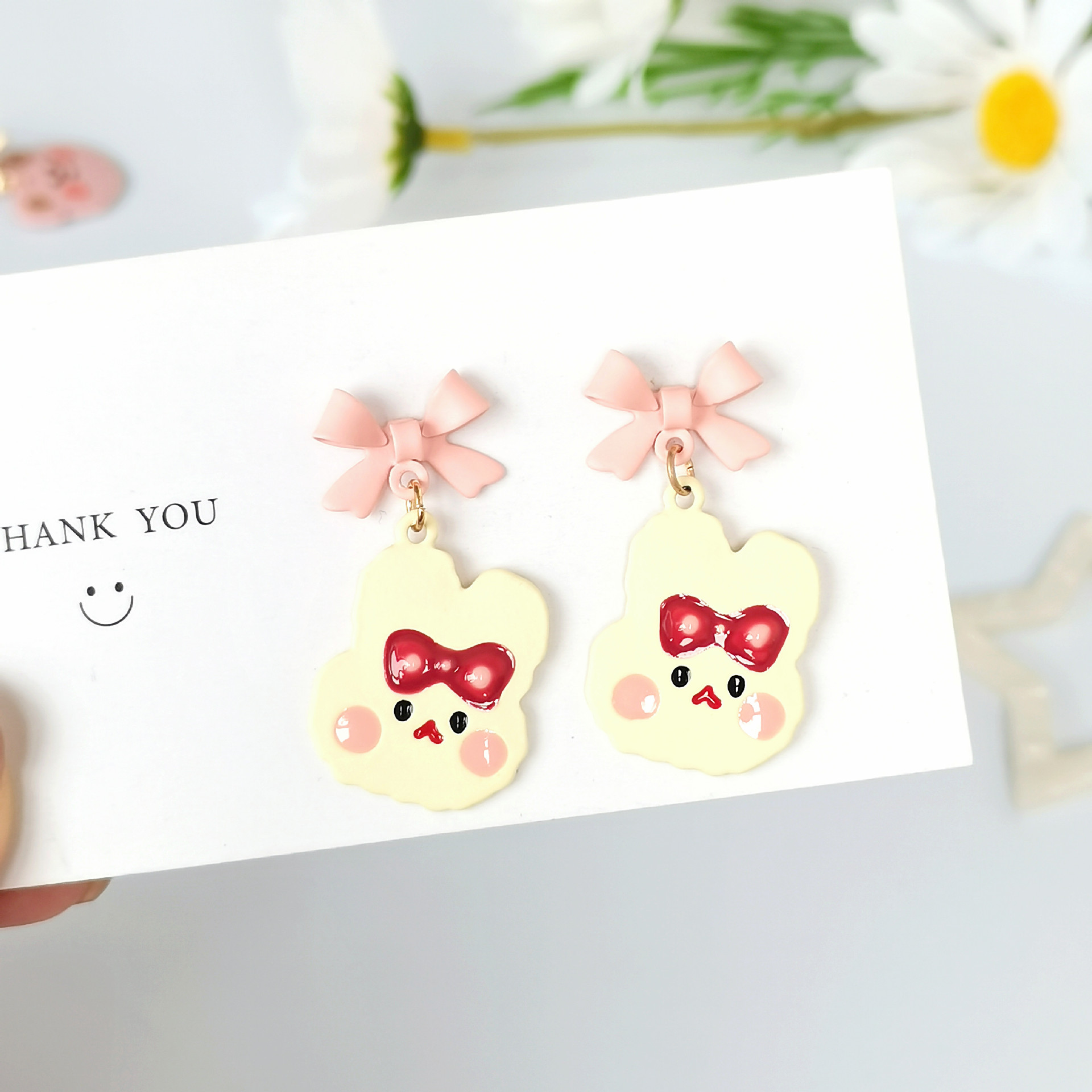 Simple Style Bear Alloy Plating Drop Earrings 1 Pair display picture 7
