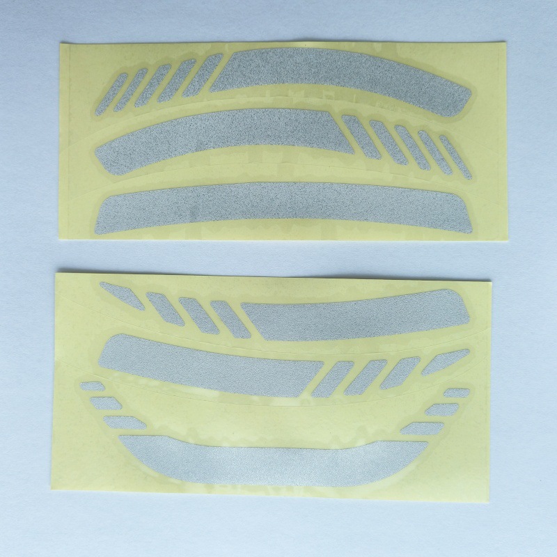 夜间安全警示头盔反光贴工程级银色高亮反光贴纸车贴加工定制印字