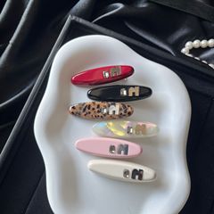 网红字母醋酸侧边夹简约甜美碎发刘海发夹新款气质前额夹女生发饰