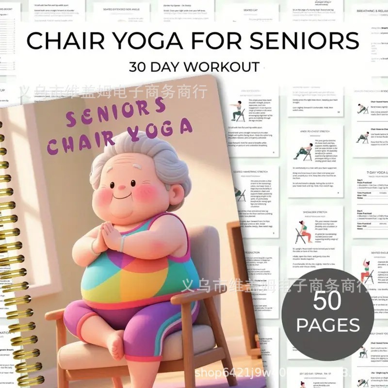 瑜伽手册 30-Day Chair Yoga for Seniors: Gentle Seated Workou|undefined