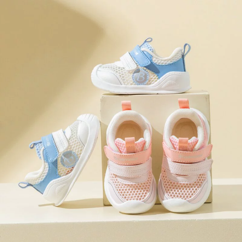 Brampler 2024 Новая дышащая сетчатая обувь, женская детская обувь с мягкой подошвой, Мужская Нескользящая износостойкая обувь для малышей оптом