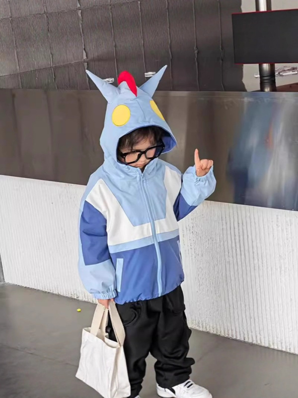男童奥特曼春秋衣服外套儿童冲锋衣春装上衣超人服装童装薄款韩版|undefined
