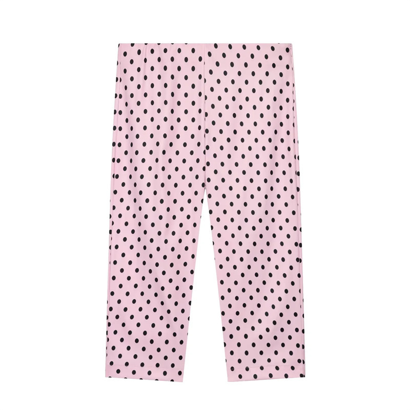 UNIZERA Women's Clothing 2026 Summer New Arrival Sweet and Elegant Polka Dot Slim Low-Waist Capri Pants 4661446