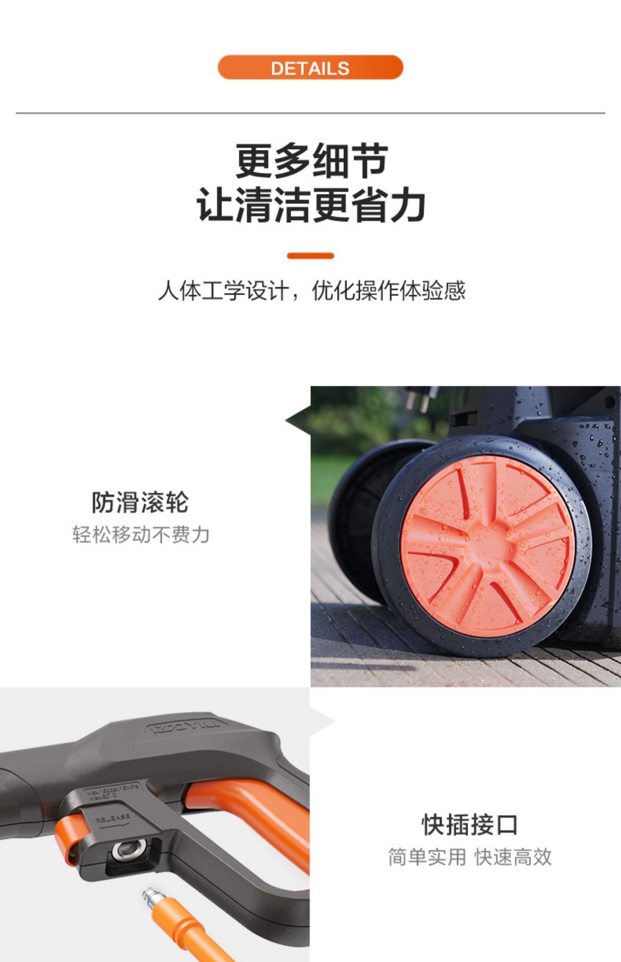 Car Washing Machine Household 220V Water Pump High Pressure Cleaning Machine Portable Water Gun High Power Car Washing Artifact Grab