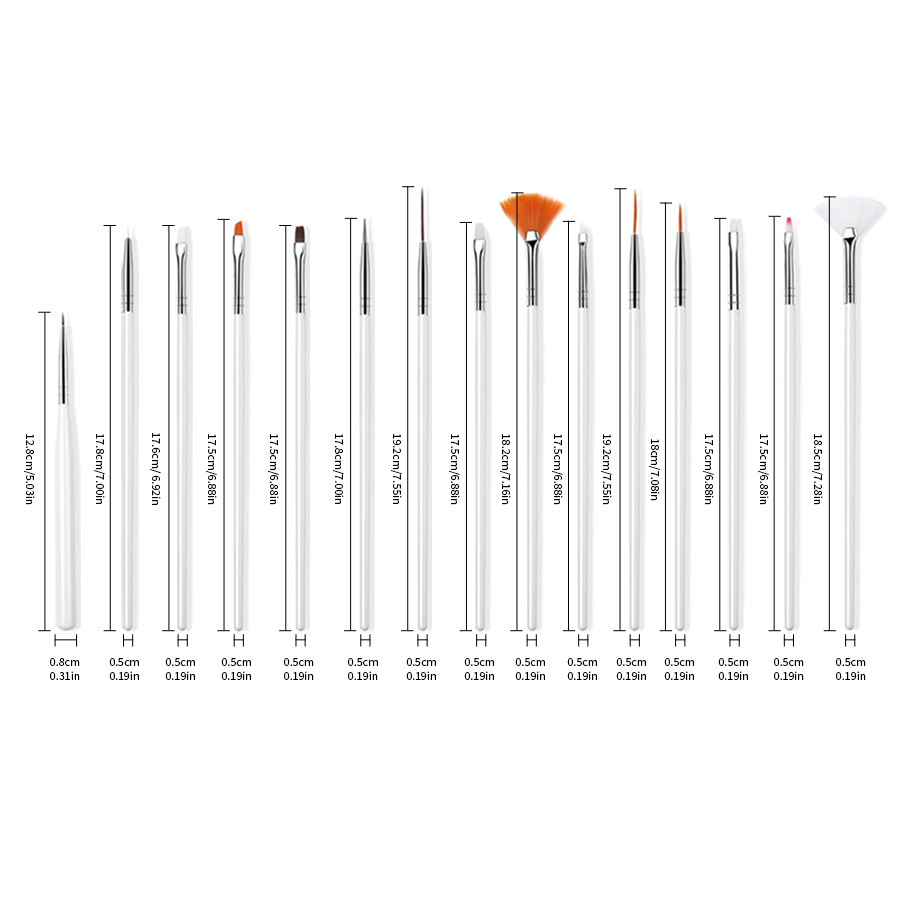 Nail art pen suit tool brush suit carving pen blooming brush drawing nail polish pen phototherapy pen nail art shop
