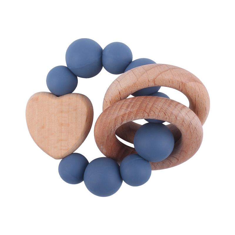Nuevos suministros para bebés Beech Cartoon Love calmante bebé de silicona mordedura molar Beech Toy teether