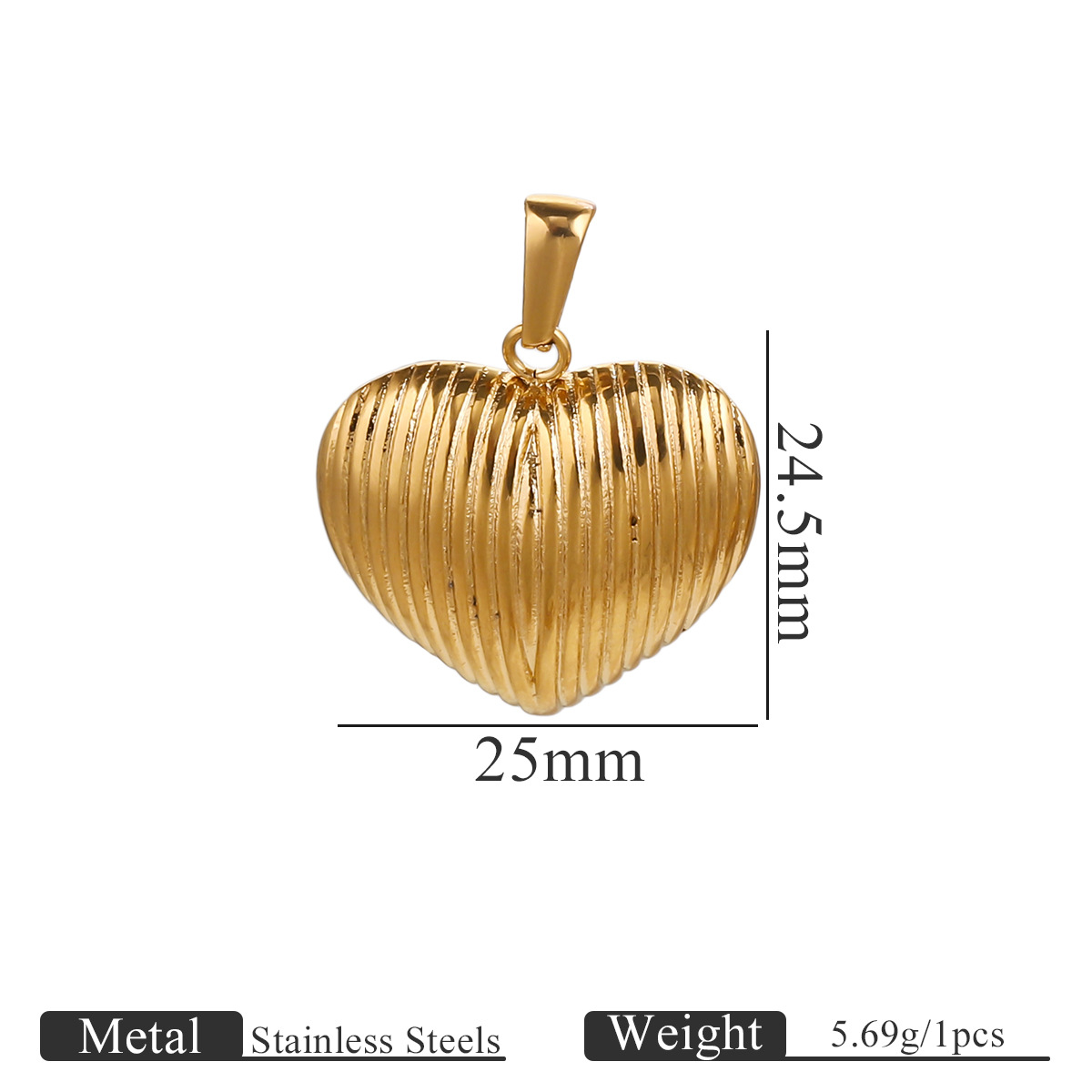 Colgante de acero inoxidable estilo múltiple oso amor gotas de agua Durian cola diamante accesorios joyería DIY