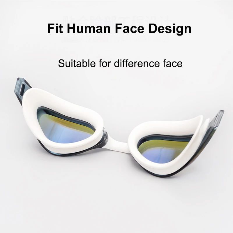 Gafas de Natación Profesionales de Silicona, Impermeables, con Doble Recubrimiento