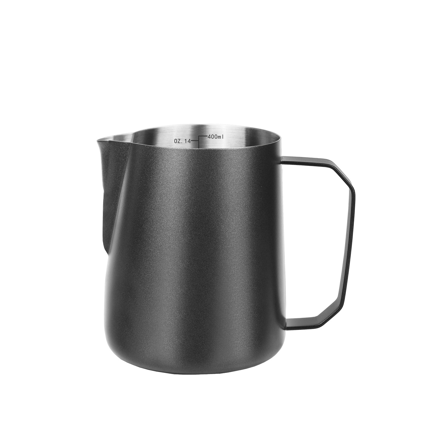 Jarra para Espumar Leche 400ml de Acero Inoxidable 304 con Pico Calabaza para Cafetería y Hogar image 13