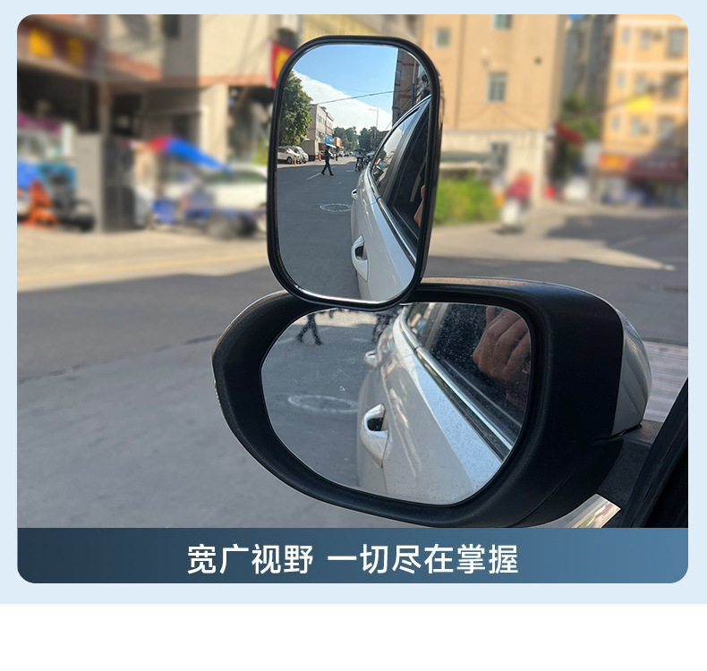 Stainless Steel Car Auxiliary Mirror Rearview Mirror Modified Reversing Mirror Wide-Angle Floor Mirror Coach Car Auxiliary Rear Wheel Round Mirror
