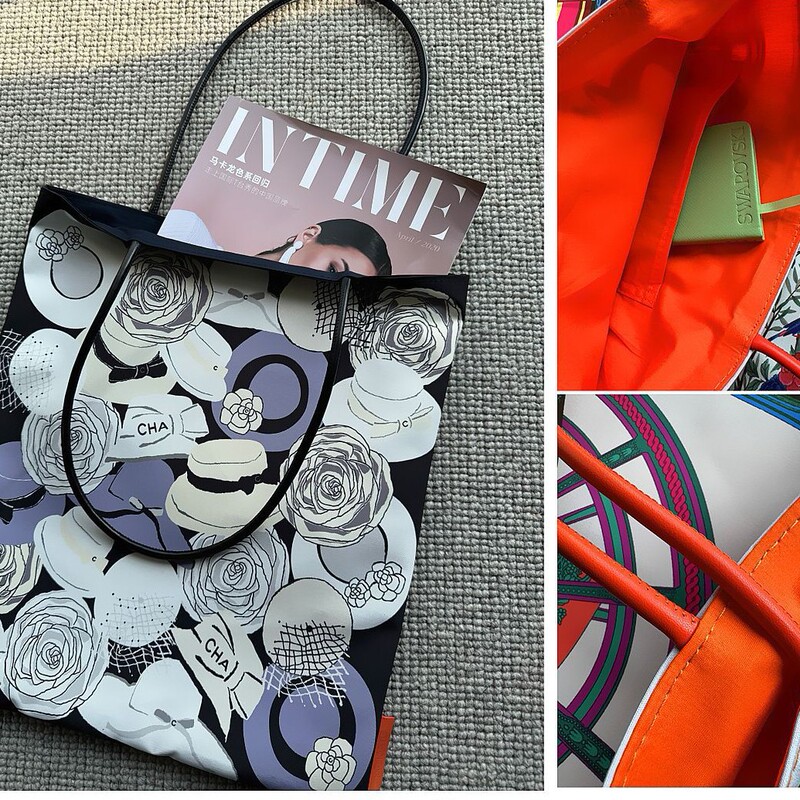 2025 Spring New Arrival Canvas Bag Flower Carriage Printed High-Grade European and American Handbag Instagram Style Fashionable Artistic Shoulder Bag