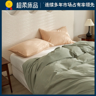 Simple 100S Pure Cotton Sanding All Cotton Single Double Quilt Cover Single Piece Student Dormitory Autumn and Winter Thickened Single Quilt Cover