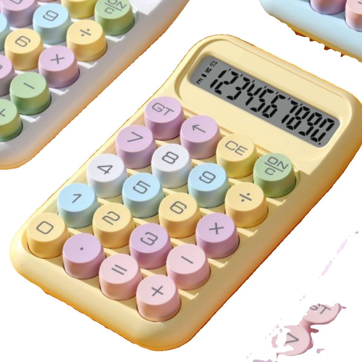 computadora de dopamina 12 bits calculadora de pantalla grande alta visualización calculadora de teclado mecánico examen de estudiante portátil