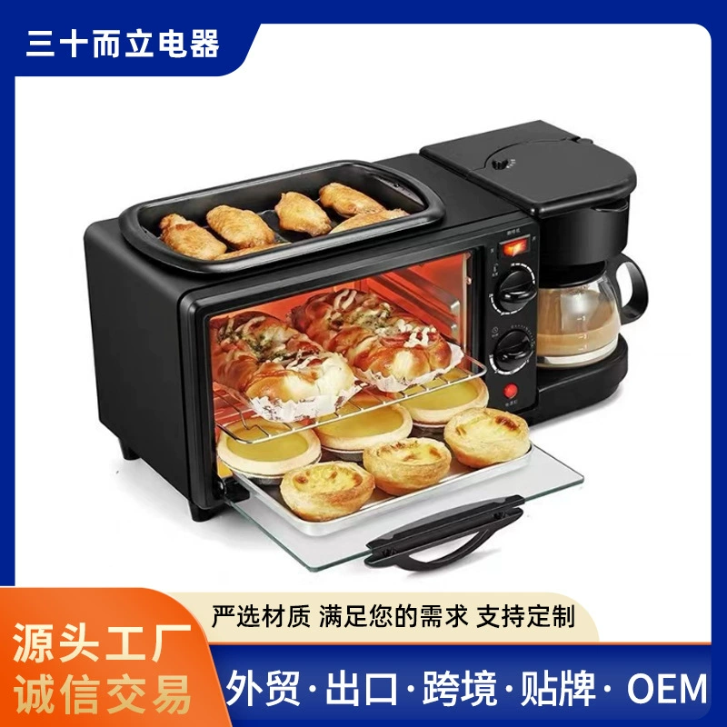 Многофункциональная бытовая тостерная печь для завтрака 3inbreakfast, экспорт за границу, 110В/220В