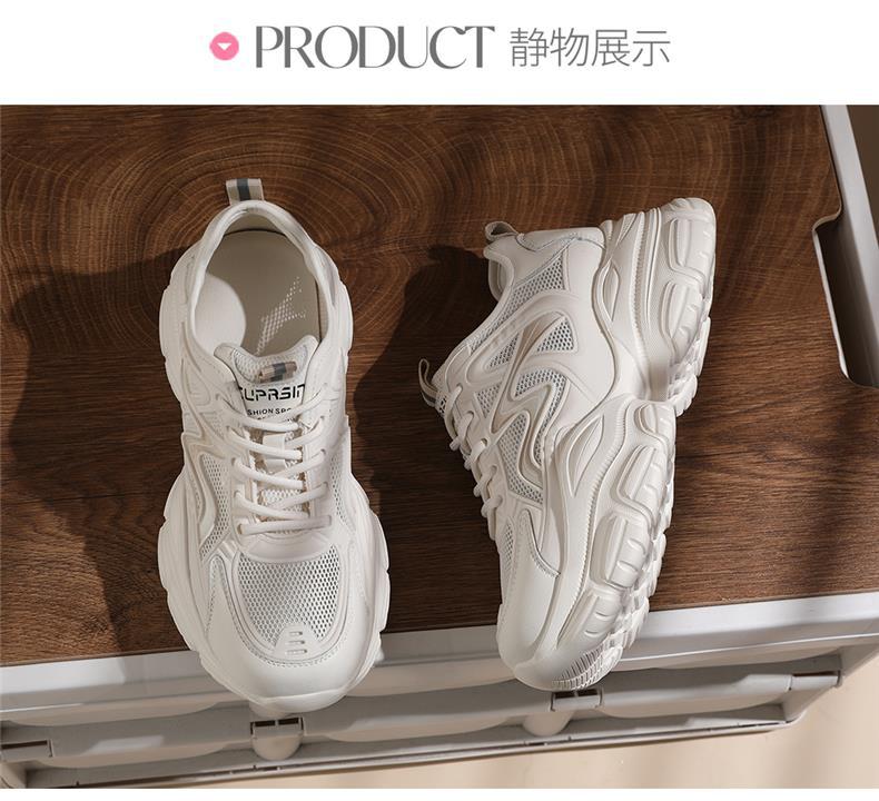 Giày sneaker nữ đế dày trắng mùa hè 2025 đế mềm thoáng khí — JST 1826-2 màu đen, JST 7142m bạc, JST 7009-1 xám xanh, JST 1826- 2m Trắng chi tiết 13