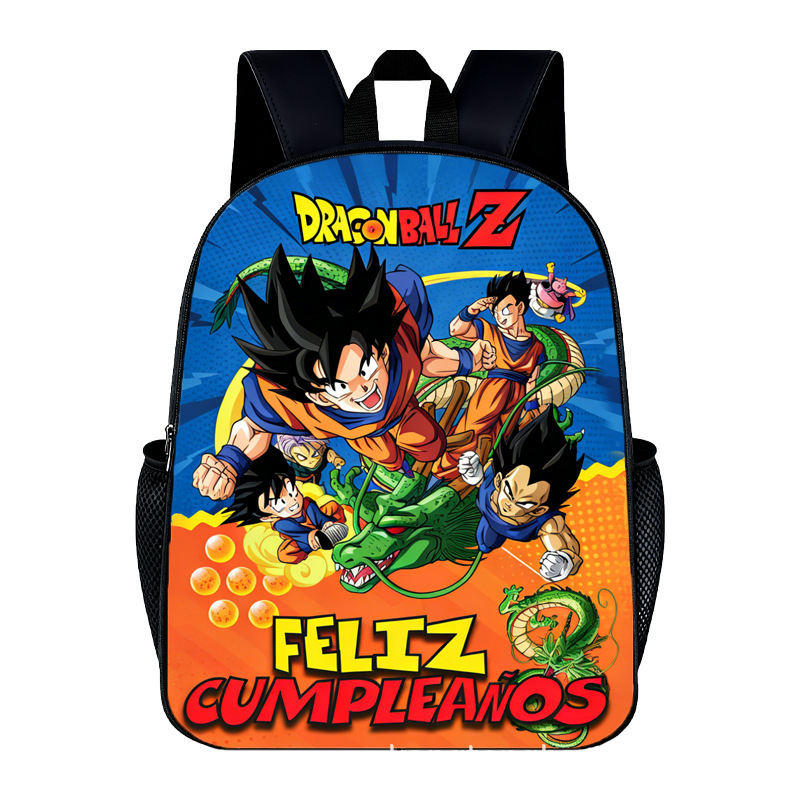 New Dragon Ball Dragonball Schoolbag Primary School Students 16inch Backpack Cross-Border D-Made Wholesale New Dragon Ball Dragonball Schoolbag Primary School Students 16inch Backpack Cross-Border D-Made Wholesale