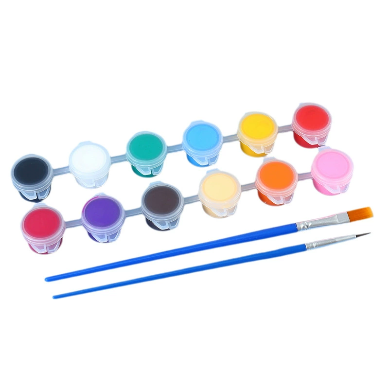 中茁画材 Pigment children's gouache, kite, mask, 2 ml, 3 ml, 5 ml, handmade, graffiti