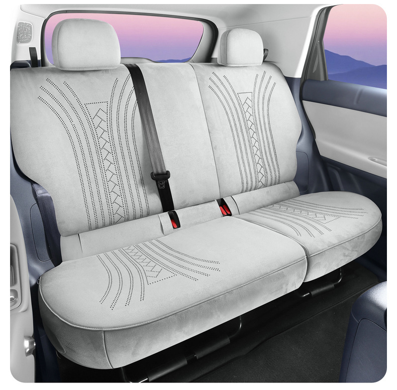 Zero Run A05 Special Full-Cover Suede Leather Saddle Pad Car Seat Cover, Universal for All Seasons, A05 Rams Seat Cover Modification