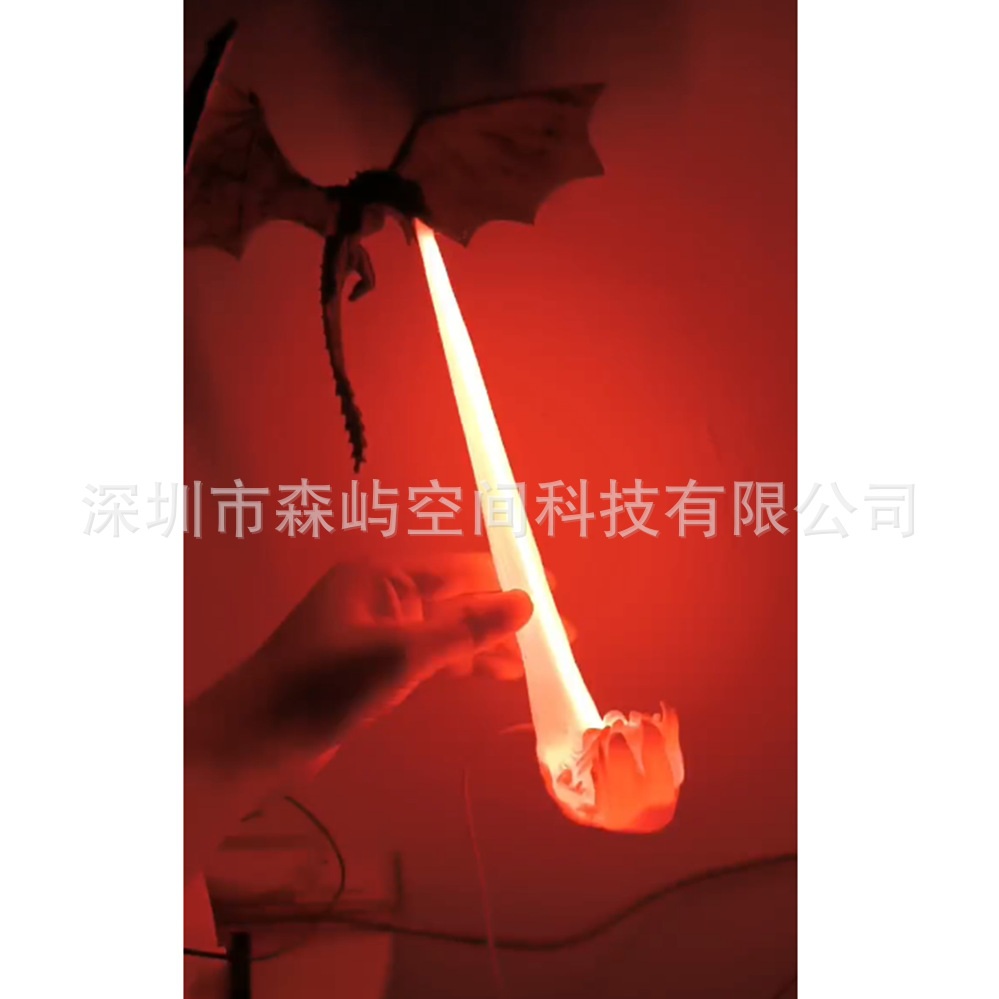 亚马逊新品3d打印Dragon Bookshelf Nook Light龙焰龙息桌面装饰