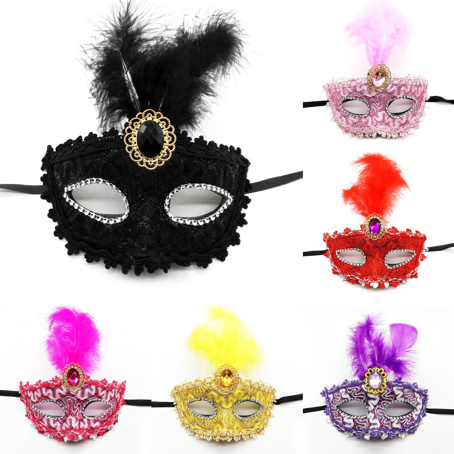 Amazon máscaras de carnaval transfronterizas máscaras de princesa máscaras de maquillaje suministros de baile al por mayor