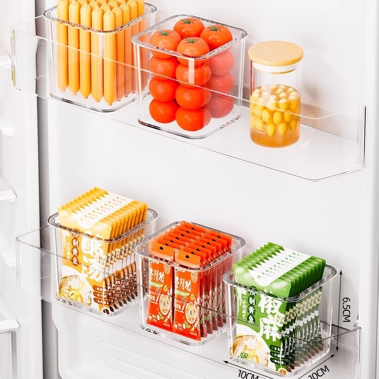 冷蔵庫サイドドア収納ボックスキッチン整理ボックス内側特別な果物と野菜の卵食品グレードの収納ラック収納ボックス|undefined