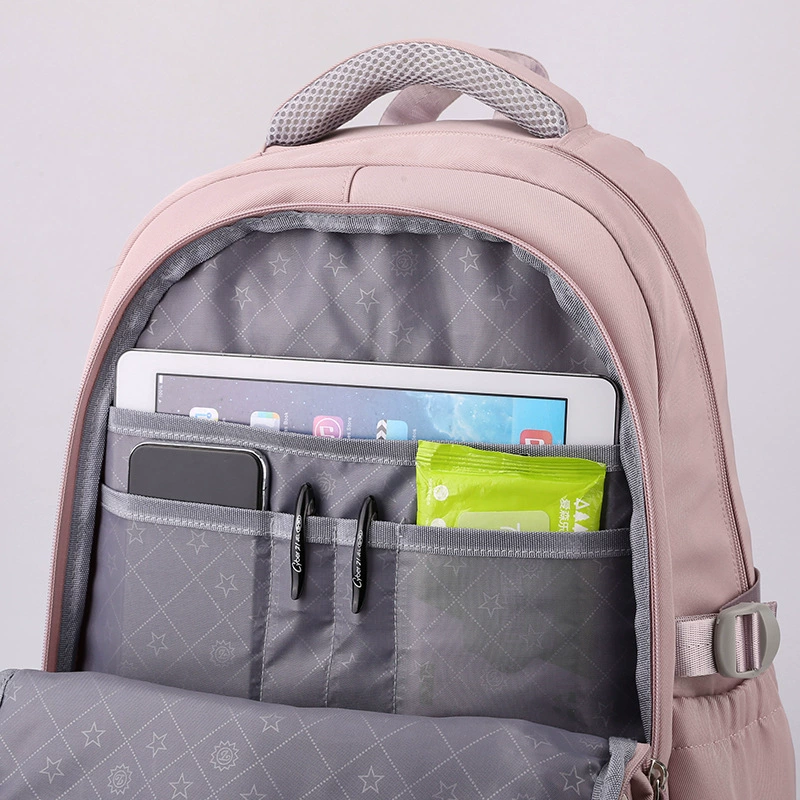 Capacious school bag, high quality backpack for traveling, simple and elegant design, for secondary school, for students