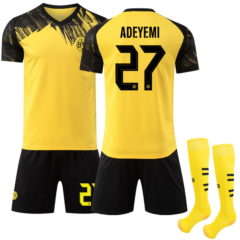 Football Training Uniform 2526 Jersey Yellow Stripes No. 9 Gira Bundesliga Club Dortmund Home Stadium Royce