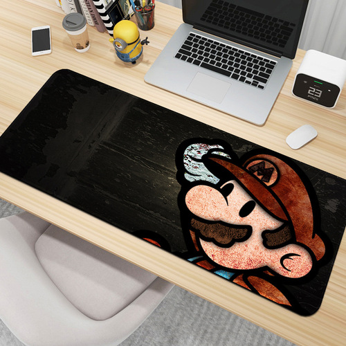 Mario cartoon cute oversized game mouse pad thickened keyboard pad computer office children learning table pad