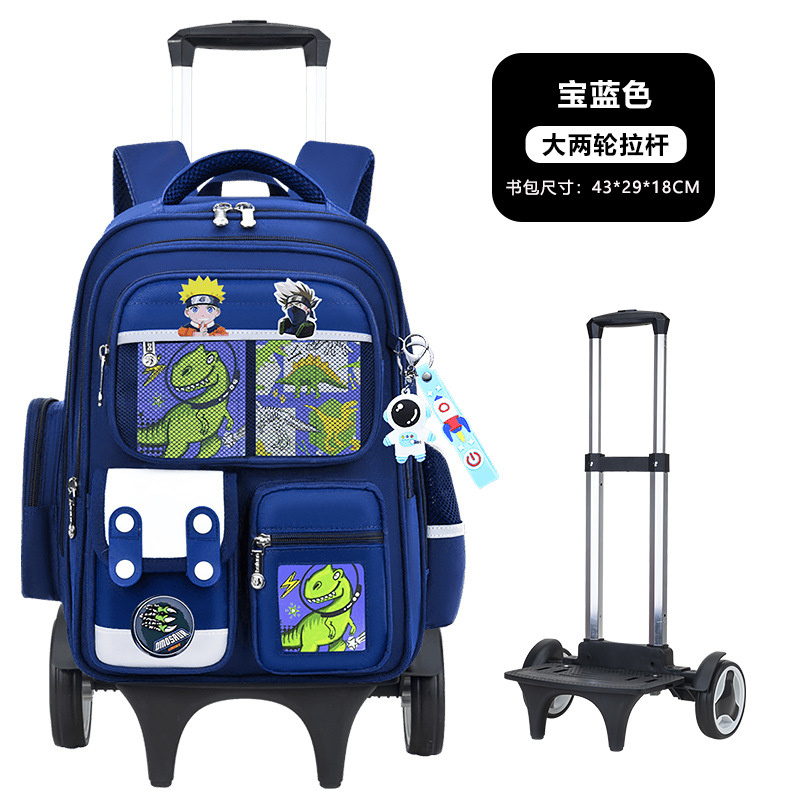 Nuevas mochilas de tirón para estudiantes de primaria 1236 grados niños escaleras de dibujos animados mochila de hombro de gran capacidad para hombres y mujeres