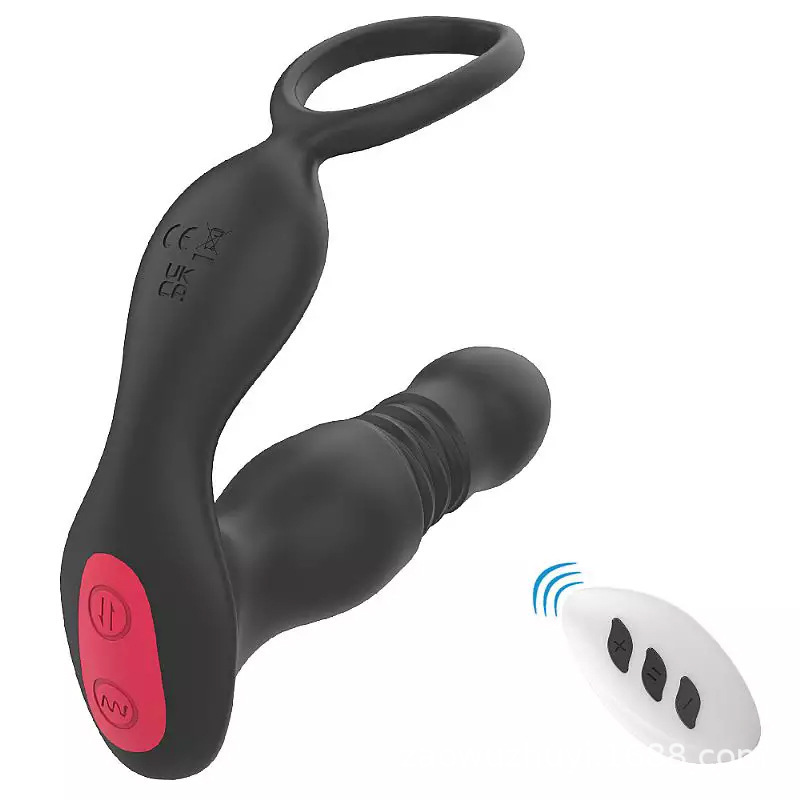 Men's Retractable Prostate Massager, Penis Bundle, Anal Plug, Wireless Remote Control Masturbation, Adult Sex Toy, Cross-Border