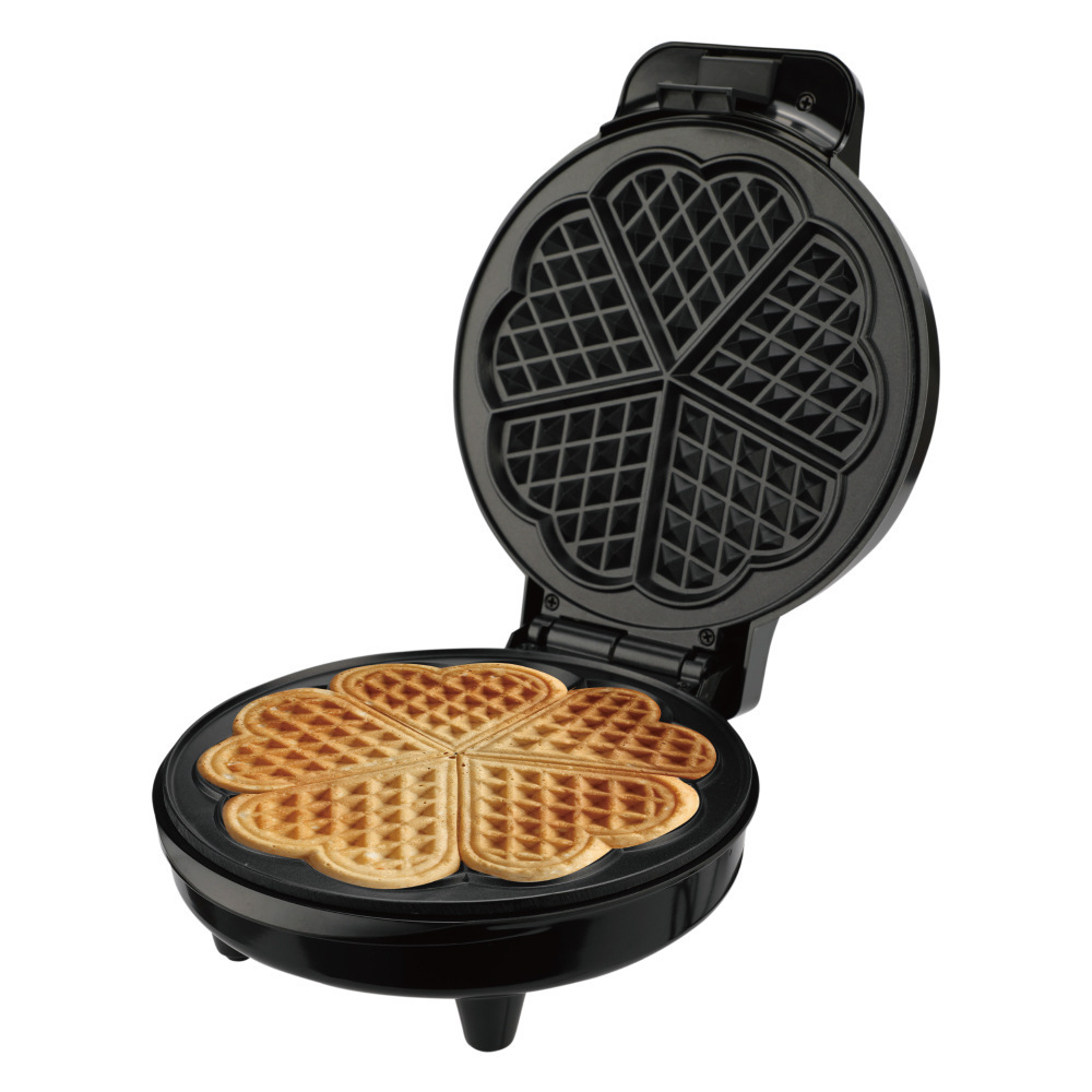 Máquina de desayuno europea, máquina de waffles, calentamiento de doble cara, galleta eléctrica, galleta de torta, máquina de comida ligera, sándwich multifuncional