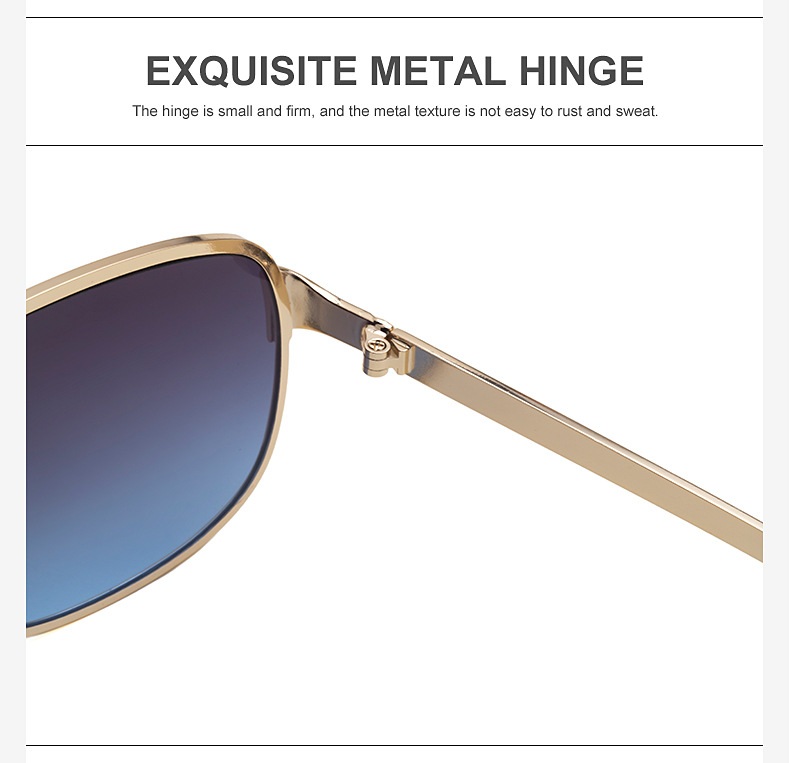 Fashion Single Beam Geometric Anti-uv Metal Sunglasses Wholesale display picture 16